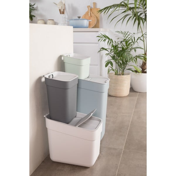 Bidone in plastica riciclata grigio scuro 30 l Ready To Collect - Curver-image-3