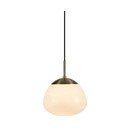 Lampadario bianco/color ottone in vetro ø 25 cm Rise – Markslöjd