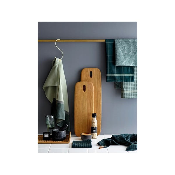 Asciugamano da cucina in cotone verde Geometrico, 50 x 70 cm Minimal - Södahl-image-2