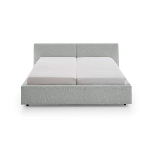 Letto matrimoniale imbottito grigio rete non inclusa 160x200 cm Cube – Meise Möbel-image-4