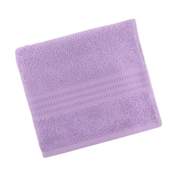 Asciugamano in puro cotone viola, 30 x 50 cm - Foutastic-image-2