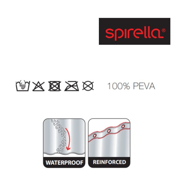 Tenda per doccia 180x200 cm Goldfish – Spirella-image-3