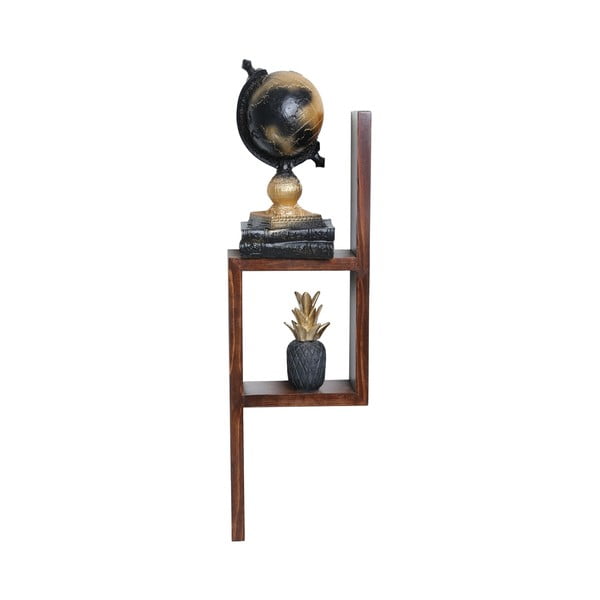 Mensola a castello in legno di abete di colore naturale 17 cm Linn - Kalune Design-image-2