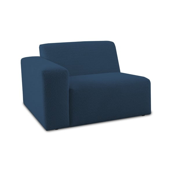 Modulo divano in bouclé blu scuro (angolo sinistro) Roxy - Scandic-image-1