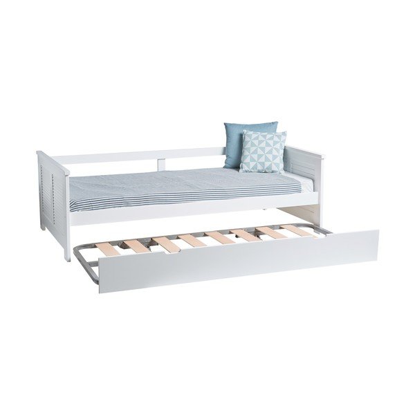 Divano letto bianco Maui, 90 x 190 cm - Marckeric-image-4