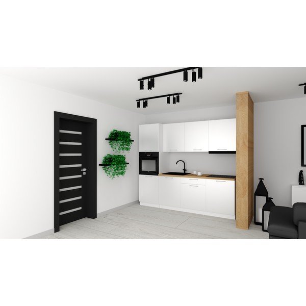 Cucina dritta senza piano di lavoro 240 cm Lyle - STOLKAR