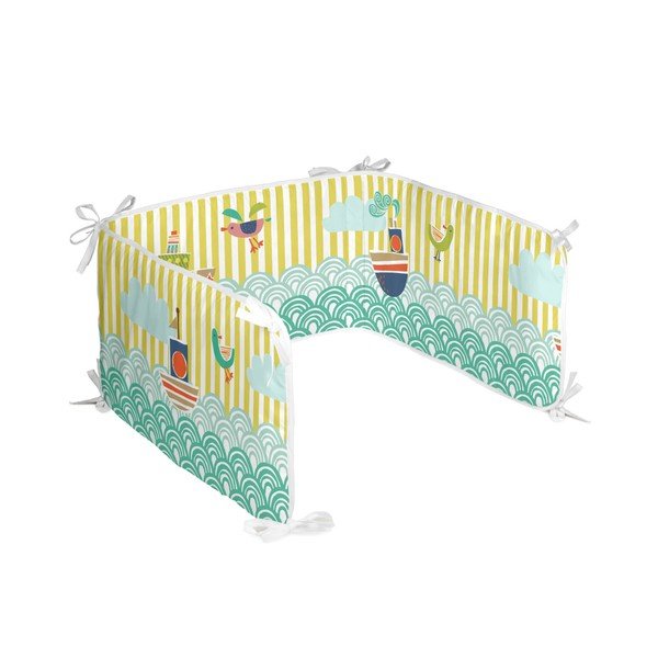 Coprimaterasso per culla in cotone, 210 x 40 cm Ahoy There - Moshi Moshi