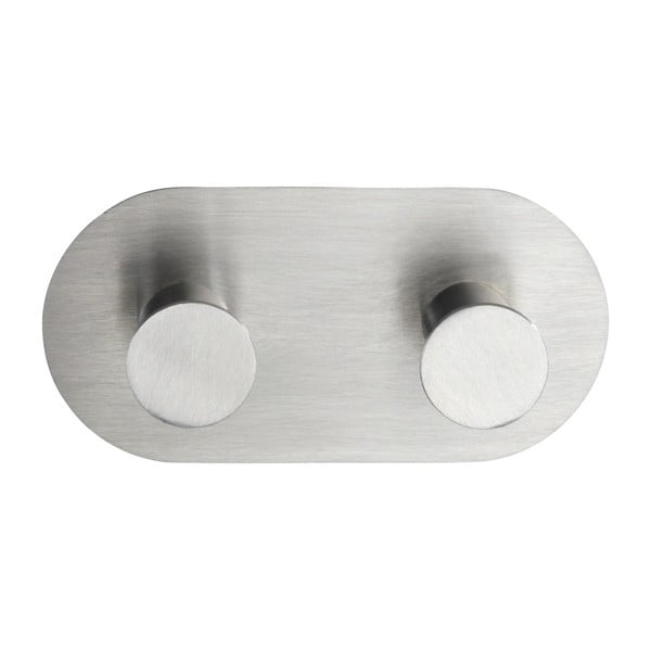 Gancio a parete doppio autoportante in argento Duo Cona - Wenko-image-2