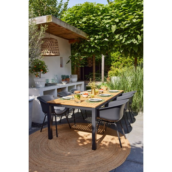 Set di 2 sedie da giardino in plastica grigio scuro Jill Rondo - Hartman-image-4