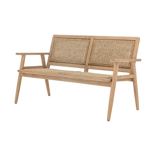 Divano da giardino di colore naturale in legno massiccio Sorrento – Bloomingville-image-2