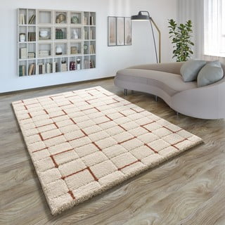 Tappeto color mattone/color crema 160x230 cm Brenda – Universal