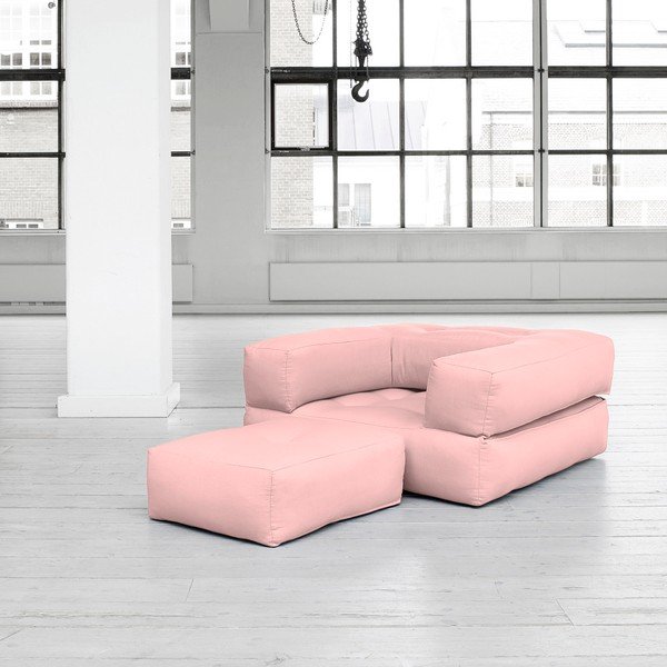 Variabilní křeslo Karup Cube Pink Peonie