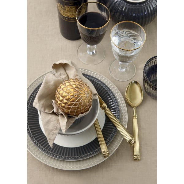 Piatto in ceramica bianco-grigio, ø 23 cm Alice - Green Gate-image-1