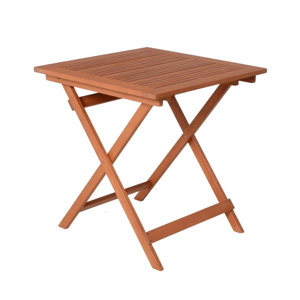 Tavolo da pranzo da giardino in eucalipto massiccio 70,5x70,5 cm Pasaneda – Garden Pleasure