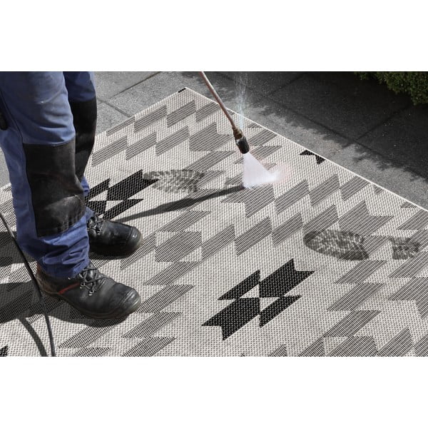 Tappeto da esterno bianco e nero Geo, 160 x 230 cm - Ragami-image-4