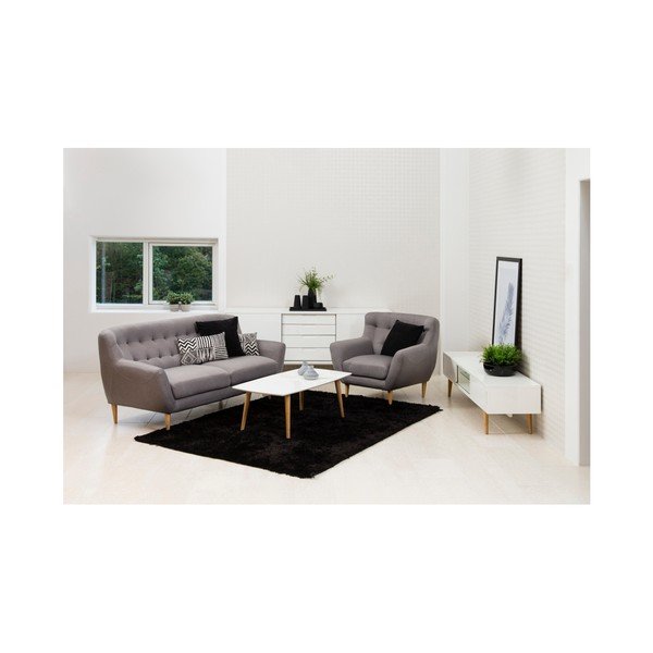 Poltrona Oswald grigio - Actona-image-2