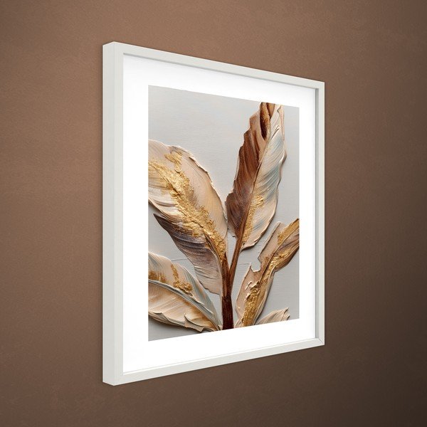 Dipinto stampato con cornice inclusa 40x50 cm Golden Strelitzia – Styler-image-3