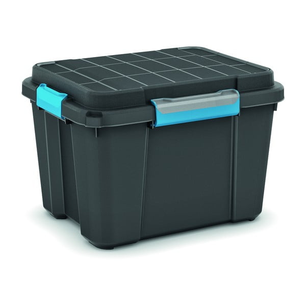 Scatola con coperchio nera in plastica 49,5x39x34 cm Scuba Box – KIS