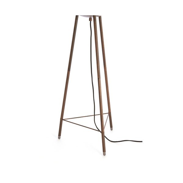 Lampada da terra bianca con paralume in tessuto (altezza totale 133 cm) Bibury – Light & Living-image-4