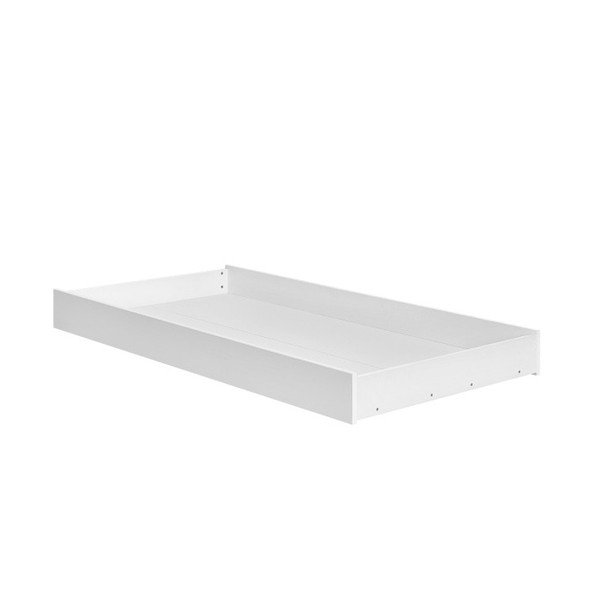 Cassetto bianco sotto il letto dei bambini Basi, 90 x 200 cm - Pinio