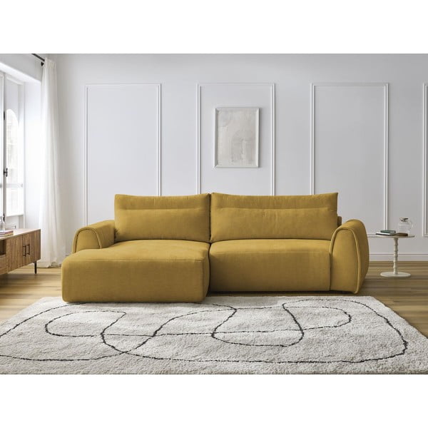 Divano angolare in giallo ocra Aden – Bobochic Paris-image-1