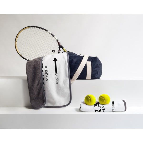 Asciugamano in microfibra bianco e nero 45x70 cm Prada - Really Nice Things-image-1