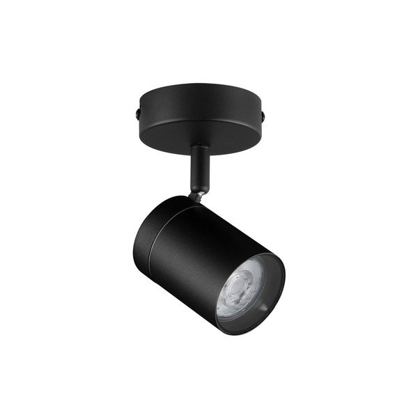 Faretto nero opaco in metallo con struttura flessibile 12x8 cm Alma – Nova Luce