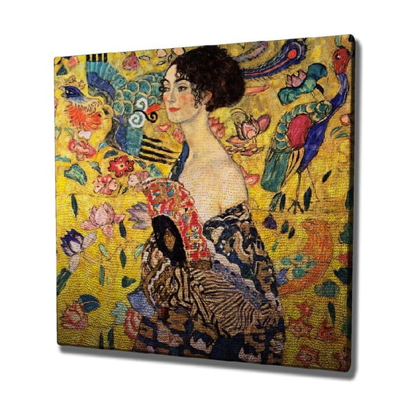 Riproduzione murale su tela, 45 x 45 cm Gustav Klimt - Wallity