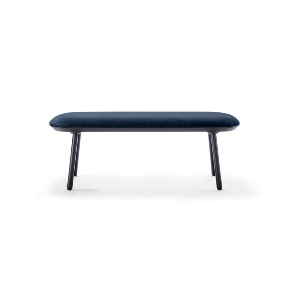 Panca in velluto blu e nero, 140 cm Naïve - EMKO-image-2