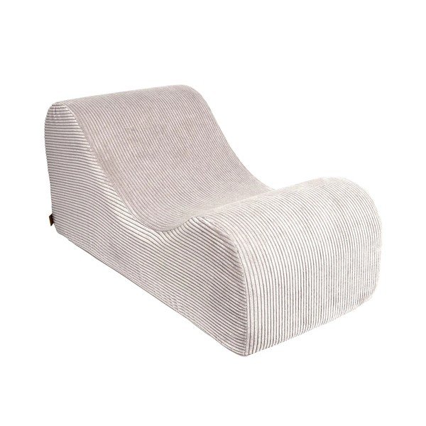 Poltrona per bambini color crema con rivestimento in velluto a coste Wave – Meowbaby-image-3