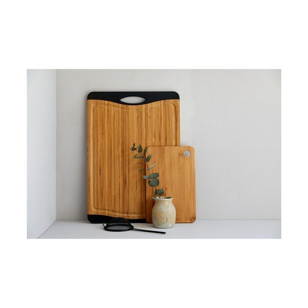 Tagliere antiscivolo in legno di bambù , 39 x 28 cm - Wenko-image-1