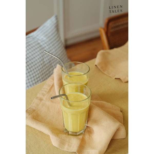 Tovaglia di lino 140x140 cm Honey - Linen Tales-image-4