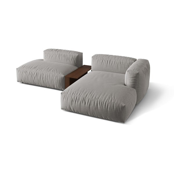 Divano angolare modulare grigio chiaro (angolo destro) Martina - Micadoni Home-image-2