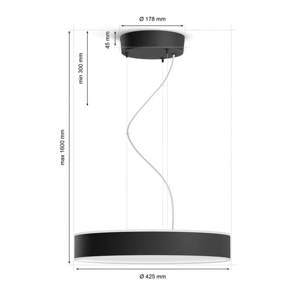 Lampadario smart a LED 33,5 W Enrave - Philips Hue-image-4