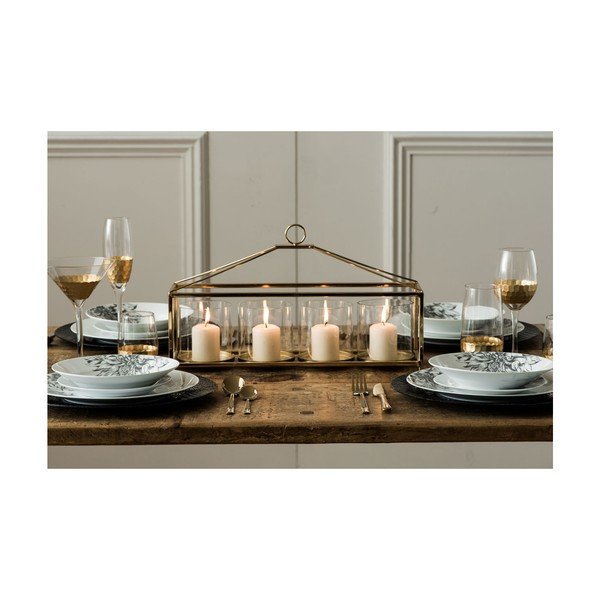 Set di 4 bicchieri da champagne Deco soffiati a mano, 2,1 dl Astrid - Premier Housewares-image-3