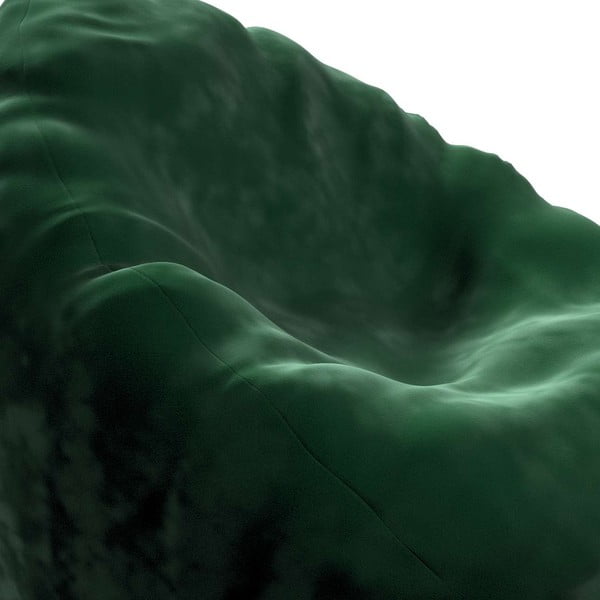 Borsa verde per sedersi Posh Velvet - Yellow Tipi-image-1