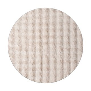 Tappeto beige rotondo lavabile ø 120 cm Bubbly - Oyo Concept