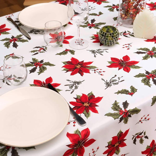 Tovaglia a tema Natale 150x240 cm Amaryllis – douceur d'intérieur-image-1