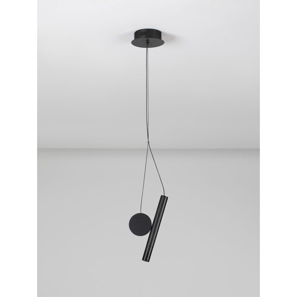 Lampadario LED nero opaco in alluminio ø 23,5 cm Vero – Nova Luce-image-3
