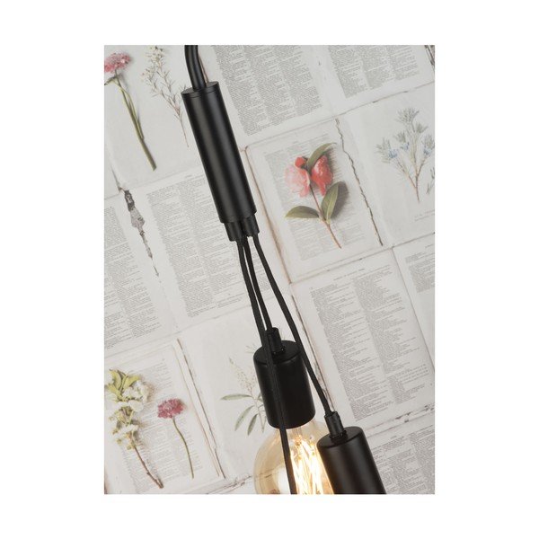 Lampada da terra nera e grigia con paralume in metallo (altezza 190 cm) Oslo - it's about RoMi-image-3