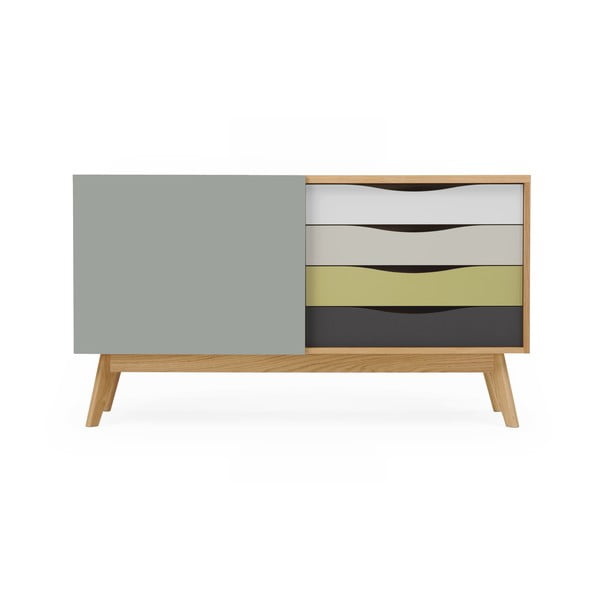 Cassettiera grigia Avon - Woodman