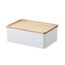 Scatola con coperchio bianca 18,5x12,5x7 cm Rin – YAMAZAKI