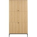 Armadio effetto rovere in colore naturale 99x200x60 cm Albany - Actona