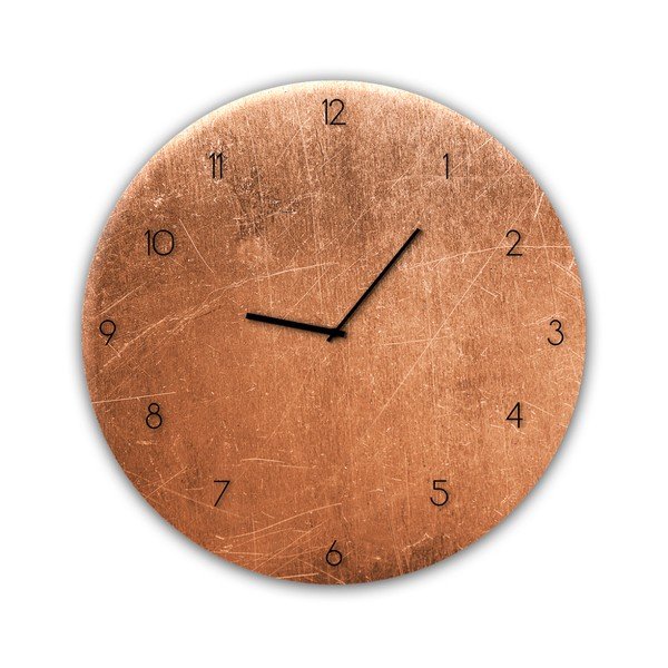 Orologio da parete in vetro , ⌀ 30 cm Copper - Styler
