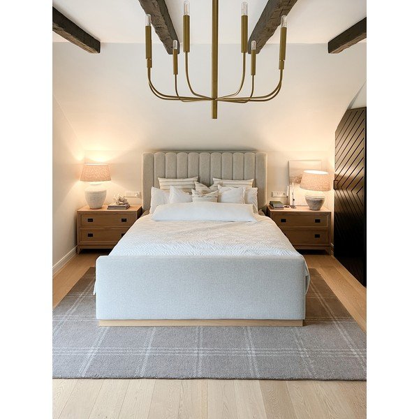 Tappeto in lana antracite 133x190 cm Calisia M Grid Prime - Agnella-image-4