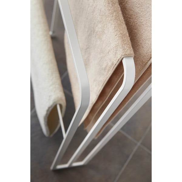 Porta asciugamani in metallo bianco Yamazaki Tower - YAMAZAKI-image-3