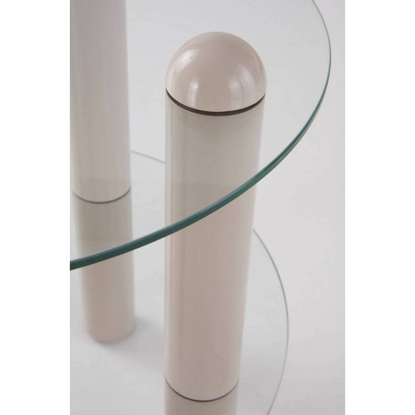 Tavolino rotondo in vetro ø 48 cm Egan – Jotex-image-2