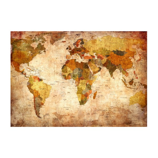 Carta da parati di grande formato, 400 x 280 cm Old World Map - Artgeist