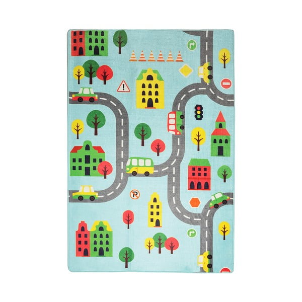 Tappeto antiscivolo per bambini , 140 x 190 cm Road - Conceptum Hypnose