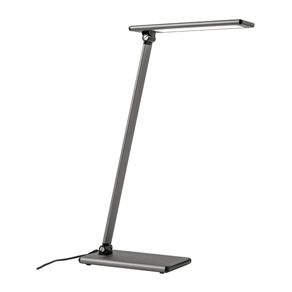 Lampada da tavolo grigia con luce LED Hawking - SULION